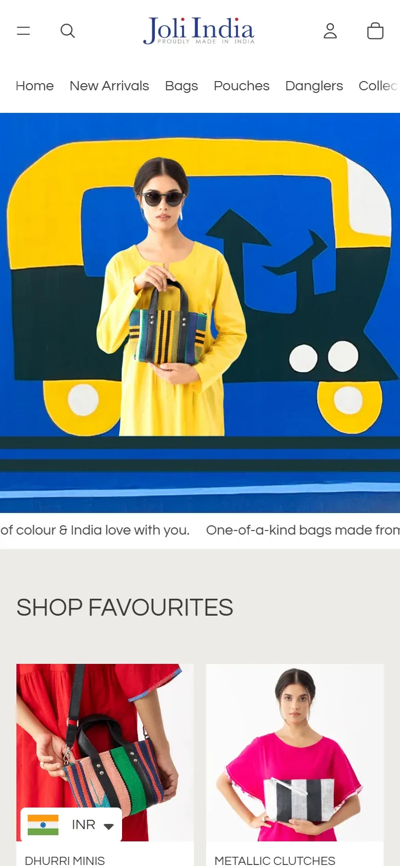 Joli India on mobile