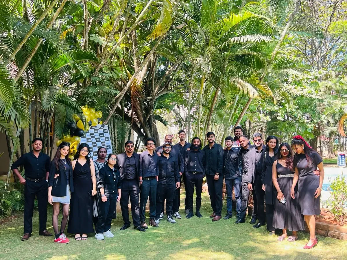 The full Scaling Socials team photographed outdoors